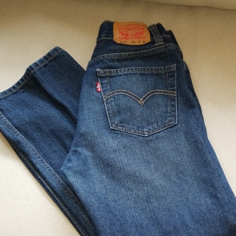 EUC Levi's 514 Boys Slim Straight Jeans - Picture 4 of 5
